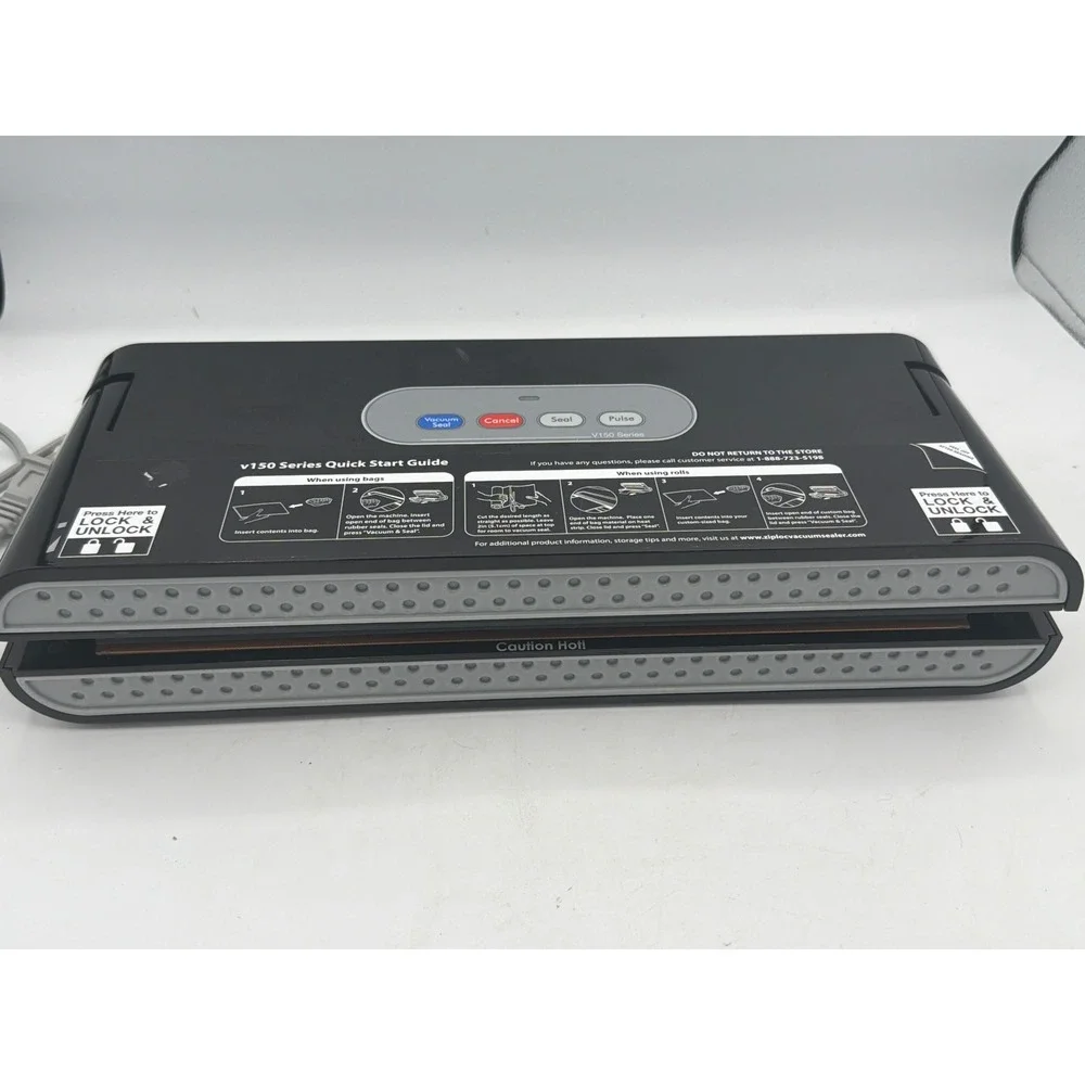 Ziploc V150 Series Vacuum Sealer Machine Model V159 Food Saver System Black